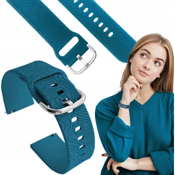 Řemínek na hodinky Řemínek ChronSmarta pro Motorola 20mm modrý