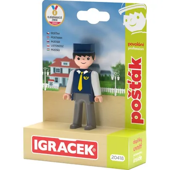 Figurka Efko EFKO IGRÁČEK Pošťák povolání set figurka kloubová s doplňky