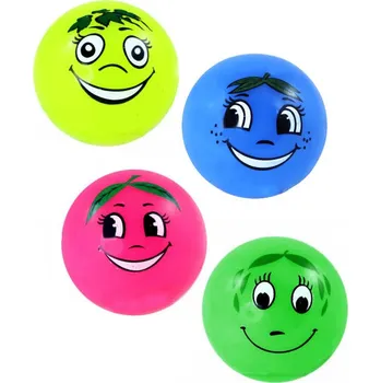 Dětský míč _Ostatní 1_ Míček smajlík ovoce s úsměvem 5,2cm se světlem 4 druhy