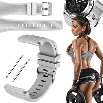 Řemínek na hodinky Řemínek pro Devill Bianka 42mm chytré hodinky bílý řemínek 20mm s teleskopy