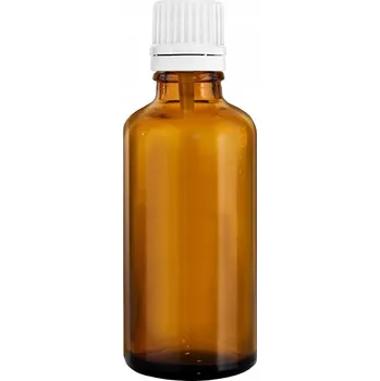 Láhev HNĚDÁ SKLENĚNÁ LÁHEV 100ML S PLASTOVÝM VÍČKEM