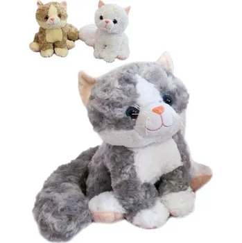 plyšák PLYŠ Kočička 24cm na baterie 3 barvy Zvuk *PLYŠOVÉ HRAČKY*