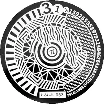 Šablona na nehty s motivy HEHE Č. 053