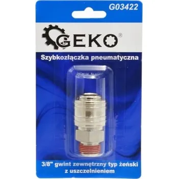 Příslušenství ke kompresoru Pneumatická rychlospojka 3/8" vnitřní závit vnější + těsnění GEKO