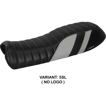 Moto sedlo TPZ Italia potah sedla Moto Guzzi V7 (11-20) Davis model potah sedla: bez loga 5SL (silver)