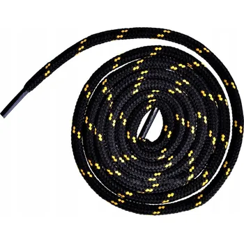 Tkaničky do bot ČERNÉ + ŽLUTÉ proužky Tkaničky do bot Outdoor Adidas Tkaničky 140 cm