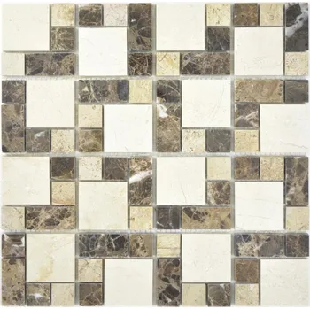 Obklad Mozaika WzorcowniaStudio 30,5 x 30,5 cm – odstíny hnědé a béžové