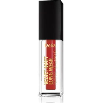 Rtěnka Rtěnka Delia Cosmetics červená 107 Red Velvet matná tekutá 5 ml