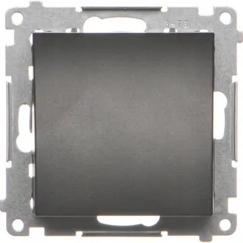 Elektrická zásuvka SIMON 55 ČERNÁ MATNÁ PŘÍPOJKA KABELU TPK1.01/149