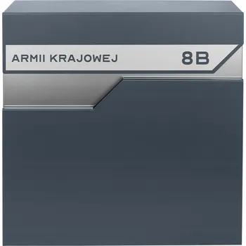 Poštovní schránka Šedá poštovní schránka M-TEC Poštovní schránka a držákem na noviny