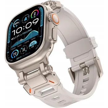 Řemínek na hodinky Řemínek Alogy pro Apple 21mm béžový