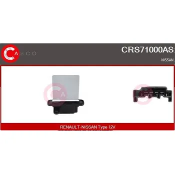 Ventilátor topení a klimatizace Odpor, vnitřní tlakový ventilátor CASCO CRS71000AS