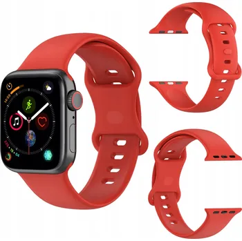 Řemínek na hodinky Řemínek Bizon pro Apple 20mm červený