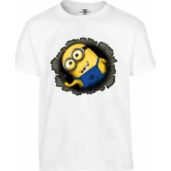 Pánské tričko Tričko Bob | Mimoni Druh: Dětské, Barva: Bílá, Velikost: 134-M