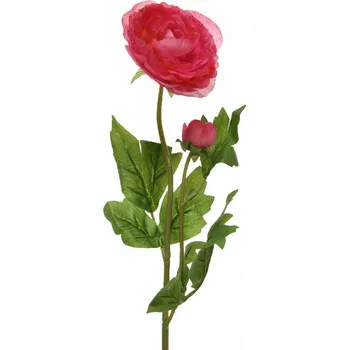 umělá květina Umělá větvička KAMÉLIE RŮŽOVÁ jednotlivá na aranžování dekorace 57 cm