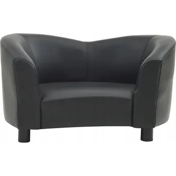 Pohovka Pohovka pro psa, černá, 67x41x39 cm, umělá kůže