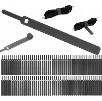 kabelová chránička ORGANIZÉR KABELŮ NA SUCHÝ ZIP SE ZÚŽENÝM KONCEM, 200x12mm, 100 ks (18 m)