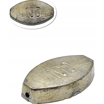 Ploché průběžné olovo na dno, placka 100 g