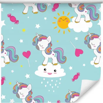 Tapeta Tapeta pro děti - krásní jednorožci /1038959899