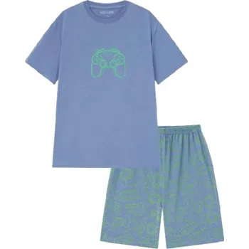 Chlapecké oblečení CHLAPECKÉ PYŽAMO - LETNÍ KOMPLET S2562 VELIKOSTI 140-170 Velikost: 140, Barva: Šedá