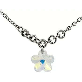 Náhrdelník Náhrdelník Swarovski kytička Crystal v kroužcích