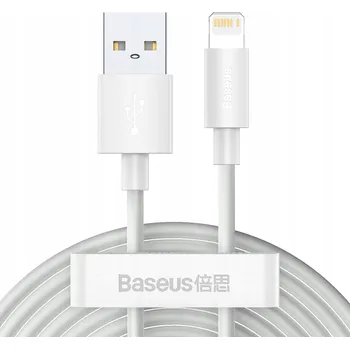 Datový kabel Kabel Baseus USB - Apple Lightning 1,5 m bílý
