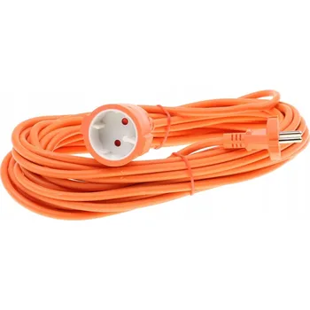 Napájecí kabel Prodlužovací Kabel Drel Garden 10 m, 1 ks zásuvek, oranžový