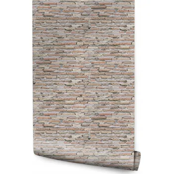 Fototapeta Dekorativní tapeta do obýváku barevné 3D cihličky