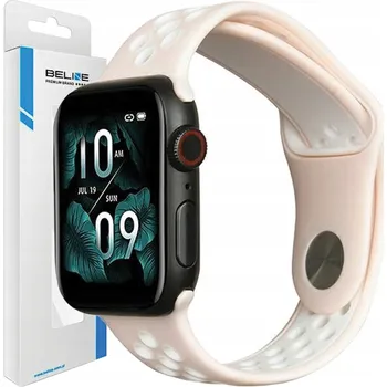 Řemínek na hodinky BELINE SILIKONOVÝ ŘEMÍNEK PRO APPLE WATCH SPORT 38/40/41MM RŮŽOVÝ + POUZDRO