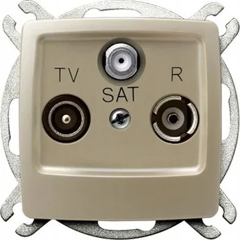 Elektrická zásuvka Anténní zásuvka nástěnná Ospel bílá