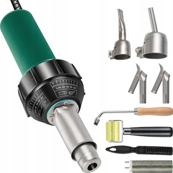 Vytlačovací pistole VEVOR Svářecí pistole na PVC s 8 příslušenstvím, 1,6 kW