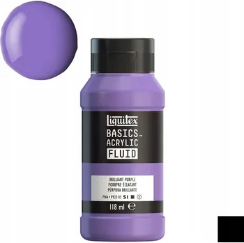 Vodová barva Barva Liquitex Basic Fluid 118 ml 590 Brilliant Purple