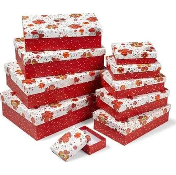 ARGUS Sada 10 ks dárkových krabic květinových 21005194