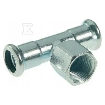 rozdělovač topení T-rozdělovač Press s VNITŘNÍ ZÁVIT KAN-therm Steel - 28 x RP1 x 28