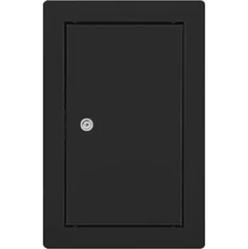 Obraz REVÍZNÍ DVÍŘKA KOVOVÁ ČERNÁ 40x60 SE ZÁMKEM