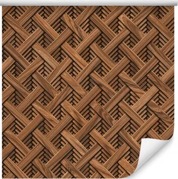 Tapeta Tapeta dřevěný vzor geometrický 3D /1402134521