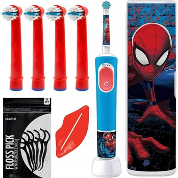 Elektrický zubní kartáček ORAL-B VITALITY PRO 103 KARTÁČEK POUZDRO Spiderman , SADA HLAVIC, HLAVICE