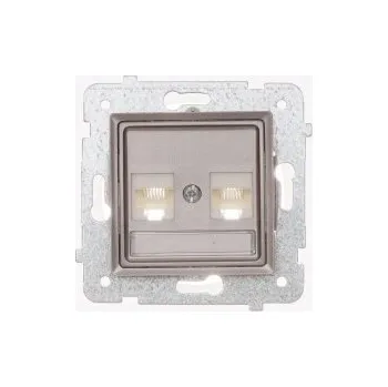 Elektrická zásuvka Internetová zásuvka nástěnná Polmark