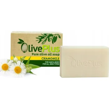 Mýdlo Přírodní řecké olivové mýdlo s vůní heřmánku Oliveplus 100g