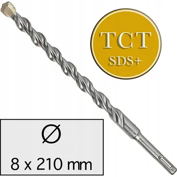 Vrták 8x210 SDS Plus vrták betonu Vrták dvojitou šířkou
