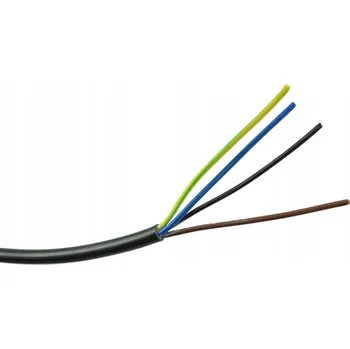 elektrický kabel Elektrický napájecí Kabel OWY 4x1 mm2 H05VV-F 300/500V, 1 m