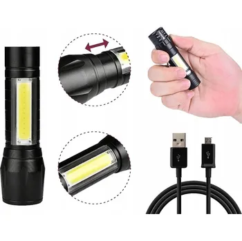 REFLEKTOR svítilna Cree XM-L T6 ZOOM s USB portem