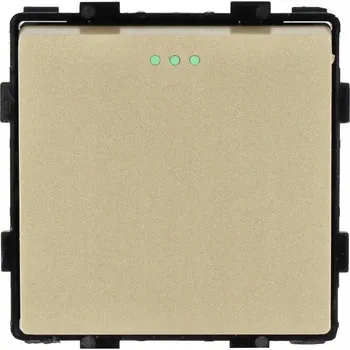 vypínač MODUL VLOŽKA SPÍNAČ SVĚTLA SKLENĚNÝ JEDNODUCHÝ SCHODIŠŤOVÝ ZLATÝ