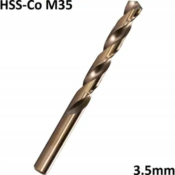 Vrták Vrták HSS-Co M35 Cobalt pro vrtání kovu 3,5 mm