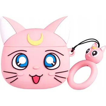 Příslušenství pro sluchátka POUZDRO PRO AIRPODS PRO OBAL NA SLUCHÁTKA KRYT KOČKA LUNA