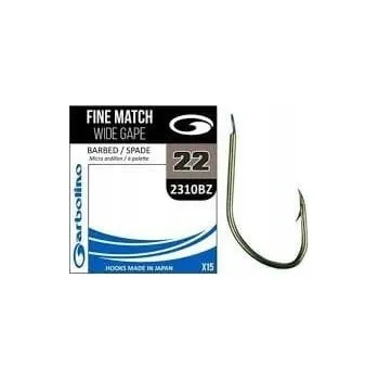 Rybářský háček Garbolino Medium Match broušené, plovákové, protihroté Háčky 15 ks