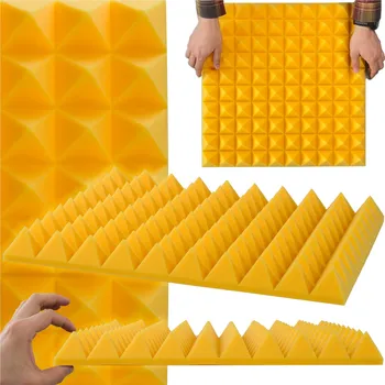 akustická pěna Akustická pěnová deska / odhlučňovací panel - pyramidy 50 x 50 x 5 cm