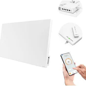 Přímotop Infračervený ohřívač Kril & Blohm 1000 W bílý s termostatem a Wi-Fi