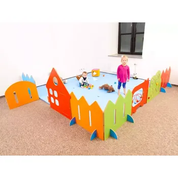 Vanová zástěna Rohová zástěna do školky - farmářský koutek