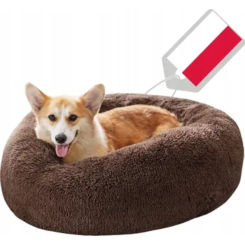 Pelíšek pro psa Legowiska Pluszowe šedý polštář , 80 cm x 80 cm